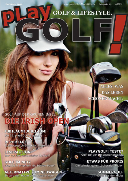 Magazin playGOLF! GOLF und LIFESTYLE. Das Cover.